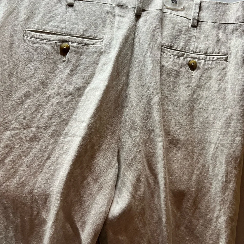 Cubavera‎ cream chinos Relaxed Fit linen rayon  Blend
